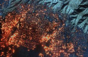 SAR Radar monitoring forest fires